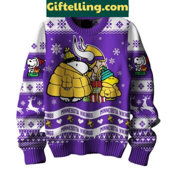 Minnesota Vikings Peanuts Snoopy Ugly Sweater