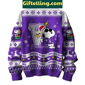 Minnesota Vikings Peanuts Snoopy Ugly Sweater