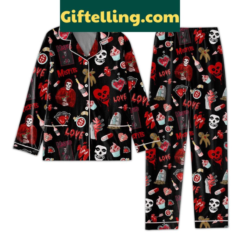 Misfits I Love You Polyester Pajamas Set
