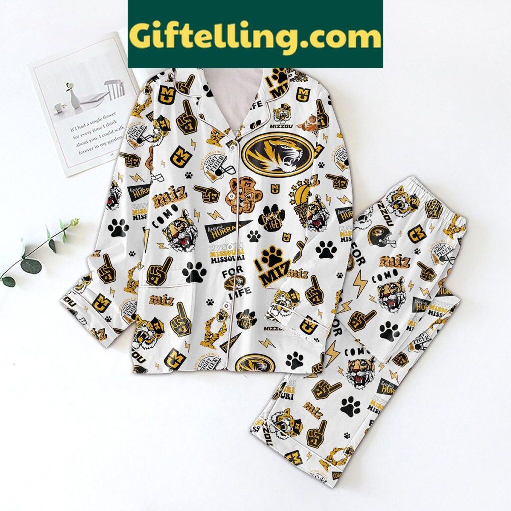 Missouri Tigers Mizzou Fight Tiger Pajamas Set