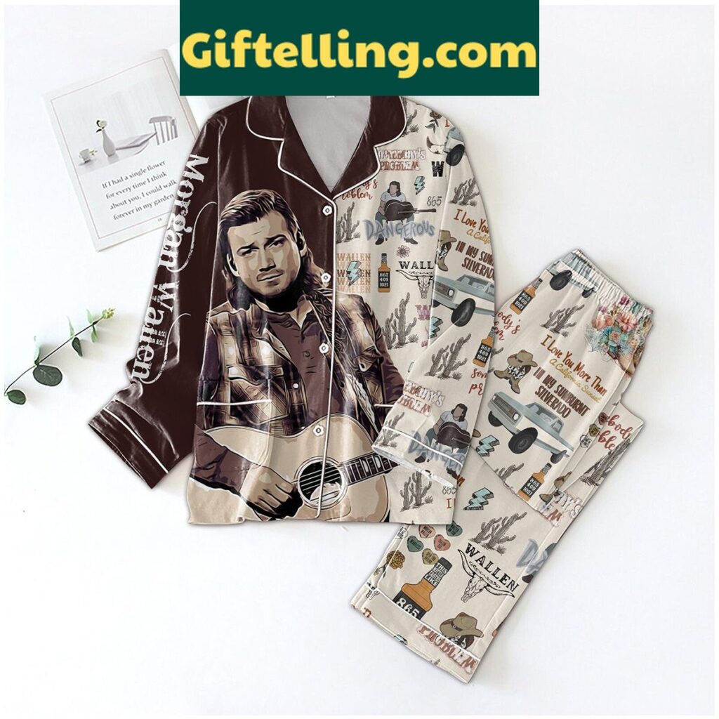 Morgan Wallen In My Sunburnt Silverado Pajamas Set