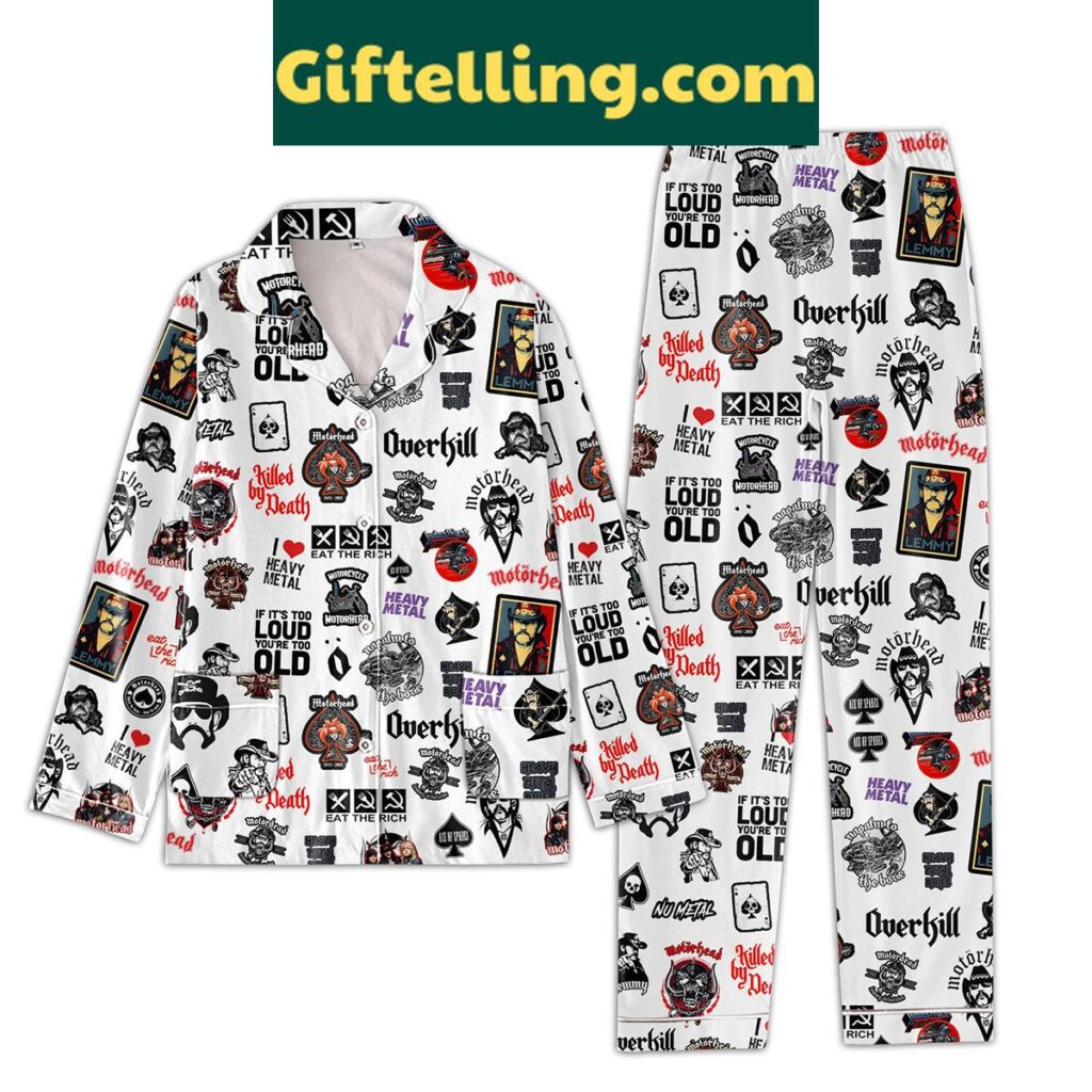 Motorhead Heavy Metal If It's Too Loud You're Too Old Pajamas Set