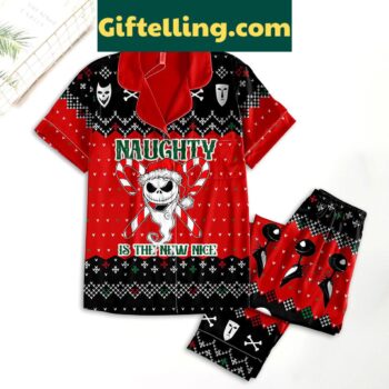 Women's Naughty Is The New Nice Pajamas Set with a sassy phrase and comfortable design