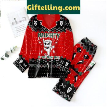 Women's Naughty Is The New Nice Pajamas Set with a sassy phrase and comfortable design