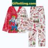 Nebraska Cornhuskers Christmas Silk Pajamas Set for men and women