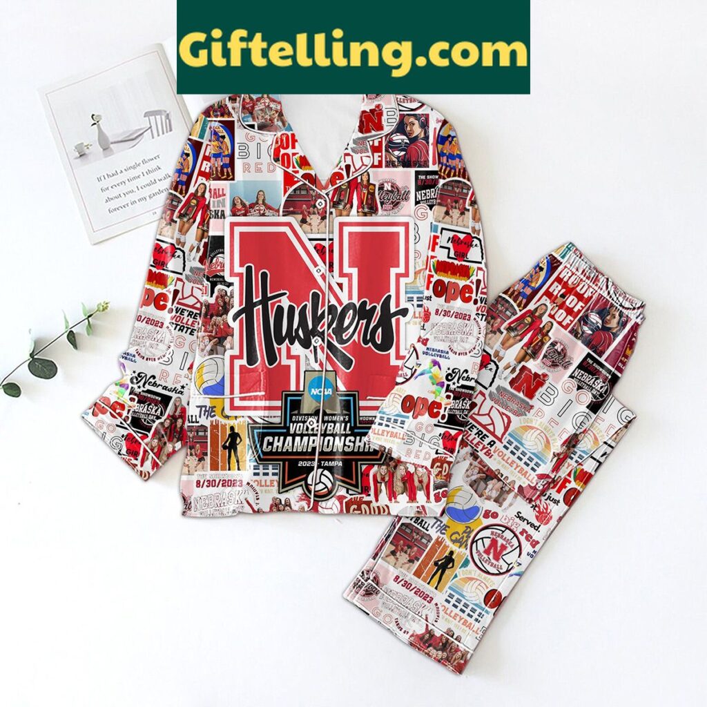 Nebraska Cornhuskers Volleyball Championship Polyester product image showing design and team colors