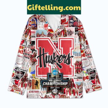 Nebraska Cornhuskers Volleyball Championship Polyester product image showing design and team colors