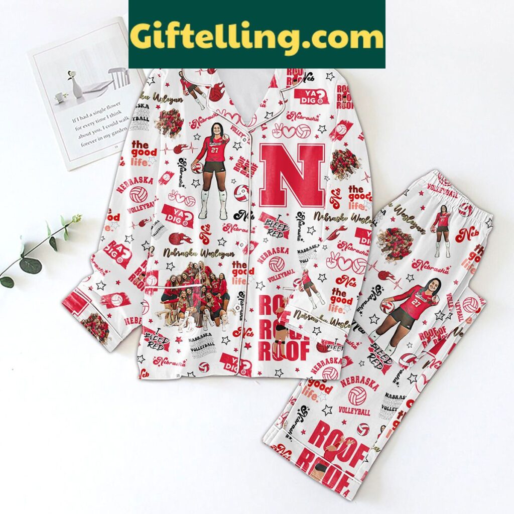 Nebraska Cornhuskers volleyball pajamas set for women