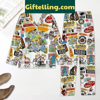 Neckdeep Live In America 2024 Polyester Pajamas Set