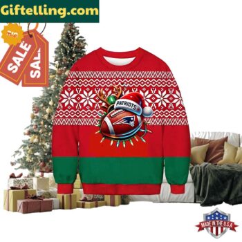 New England Patriots Santa Hat Christmas Sweater Shirt