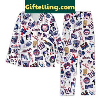 New York Giants Big Blue Let's Go Giants Pajamas Set