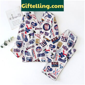 New York Giants Big Blue Let's Go Giants Pajamas Set