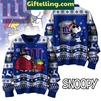 New York Giants Peanuts Snoopy Ugly Sweater Christmas Gift