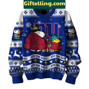 New York Giants Peanuts Snoopy Ugly Sweater Christmas Gift