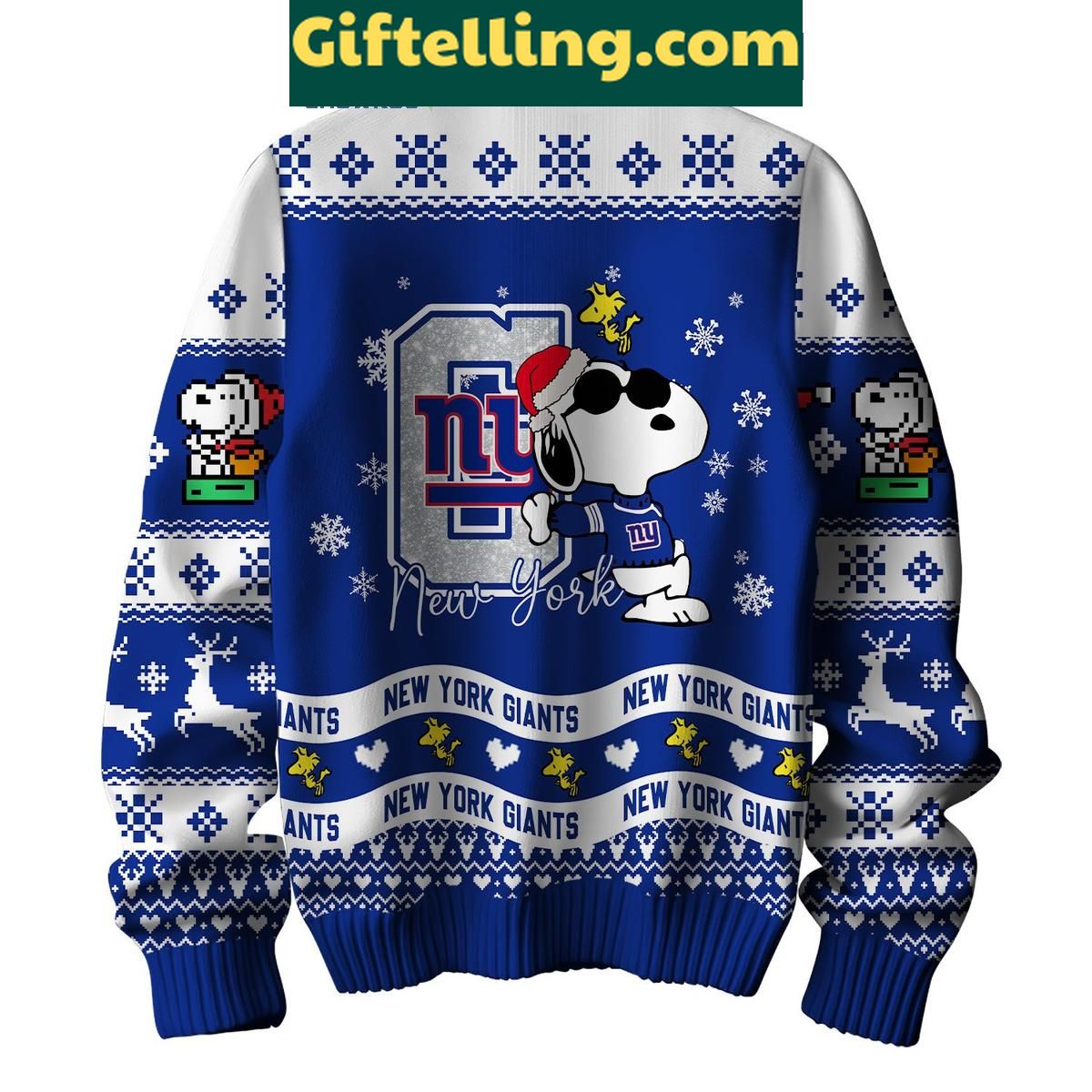 New York Giants Peanuts Snoopy Ugly Sweater Christmas Gift New York Giants Peanuts Snoopy Ugly Sweater Christmas Gift