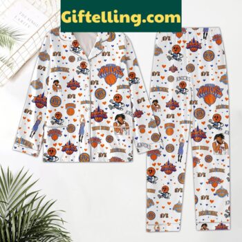 New York Knicks Knick Nation Fan Polyester Pajamas Set