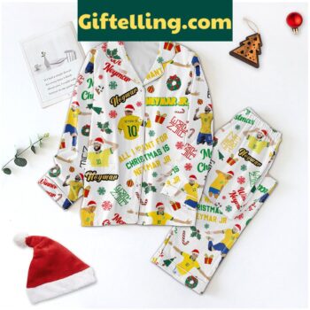 Neymar Jr Christmas Polyester Pajamas Set for men and women