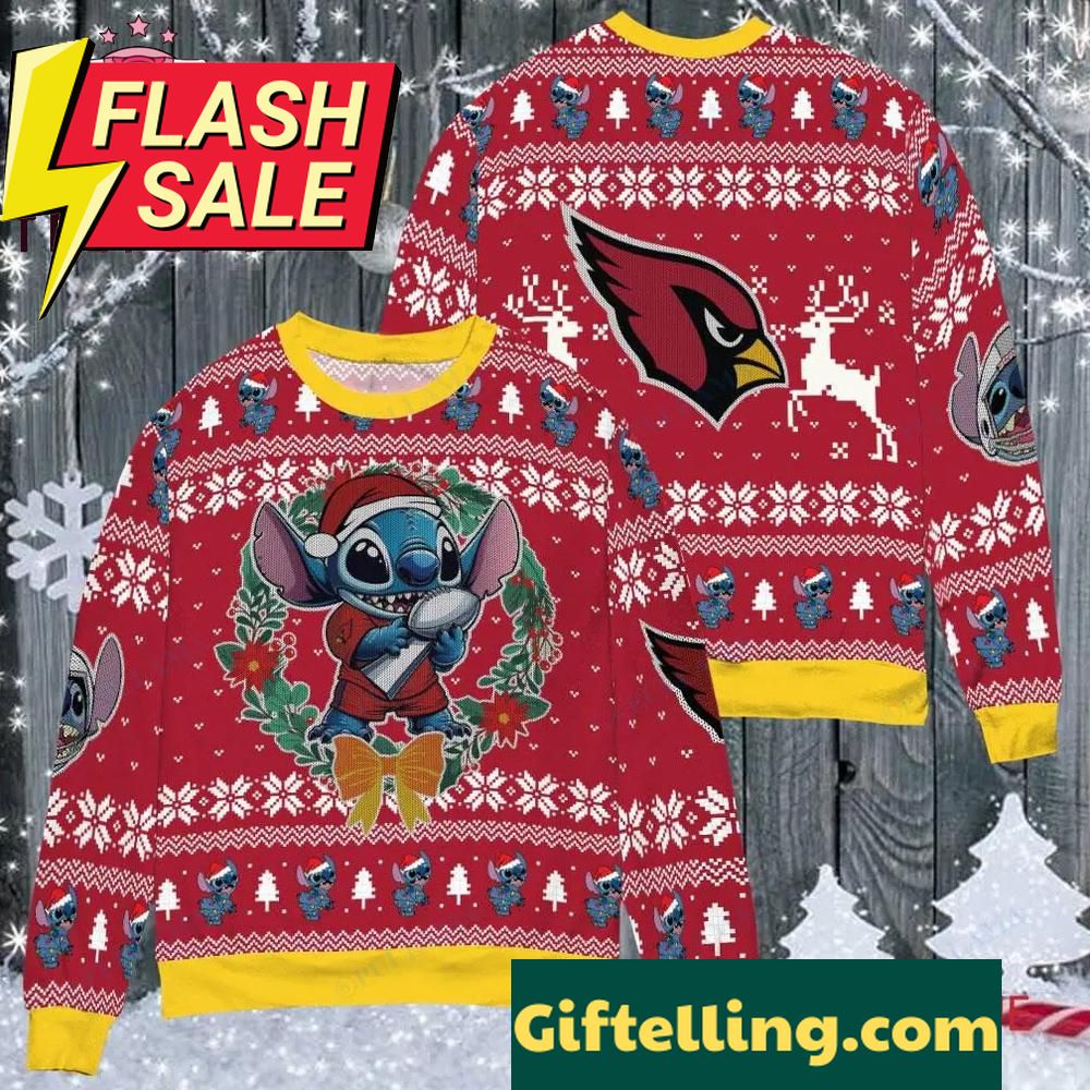 NFL Arizona Cardinals x Stitch Ugly Christmas Sweater