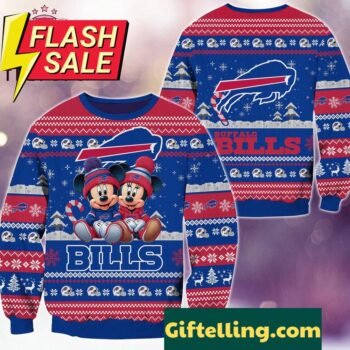 NFL Buffalo Bills Mickey Minnie Limited Ugly Christmas Sweater