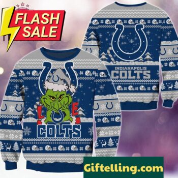 NFL Indianapolis Colts x Grinch Movies Ugly Christmas Sweater