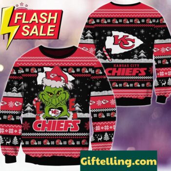 NFL Kansas City Chiefs Grinch Movies Ugly Christmas Sweater
