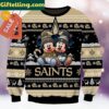New Orleans Saints NFL Mickey Minnie Ugly Christmas Sweater