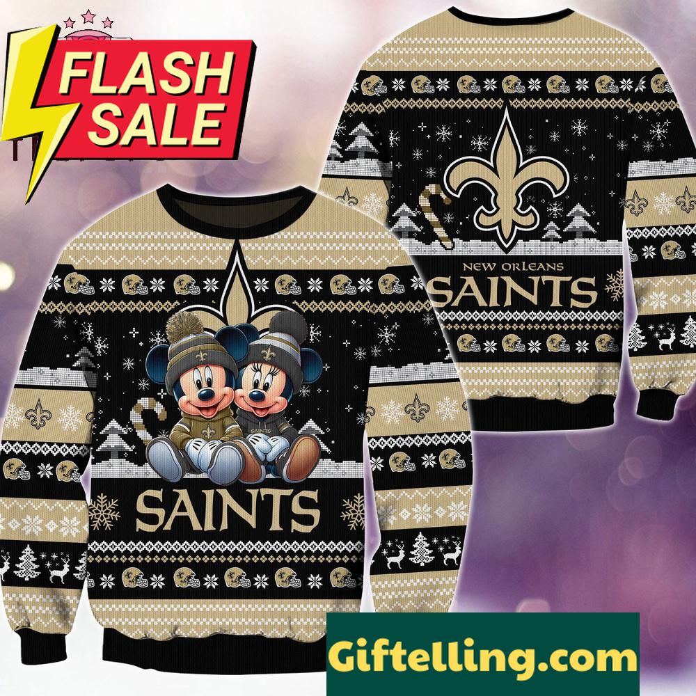 NFL New Orleans Saints Mickey product image showing design and team colors
