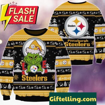 NFL Pittsburgh Steelers x Grinch Movies Ugly Christmas Sweater
