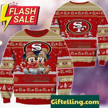 NFL San Francisco 49ers Mickey Minnie Limited Ugly Christmas Sweater