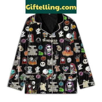 Nightmare Before Christmas Polyester Pajamas Set for Women and Men