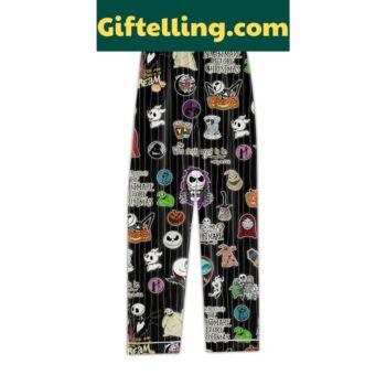 Nightmare Before Christmas Polyester Pajamas Set for Women and Men