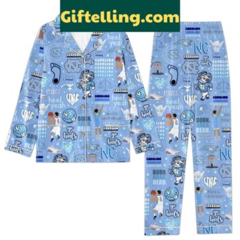 North Carolina Tar Heels Polyester Pajamas Set