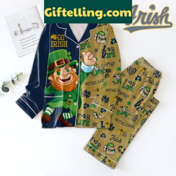 Notre Dame Fighting Irish For Life Pajamas Set