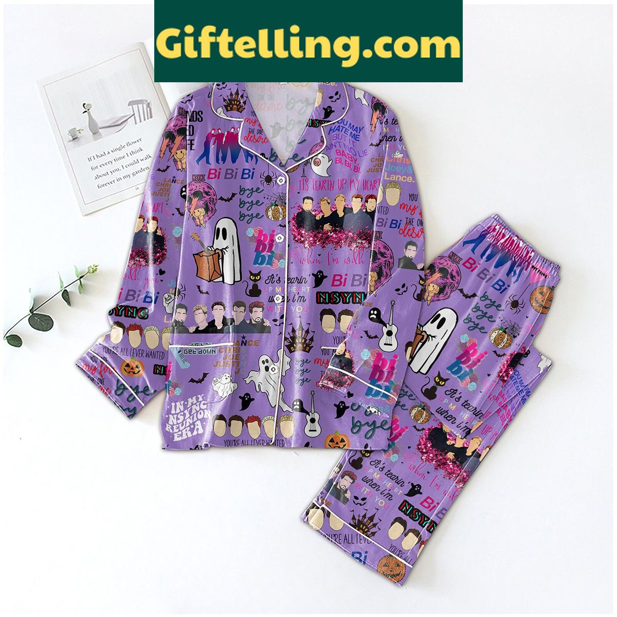 nsync-reunion-tour-pajamas-set-its-tearin-up-my-heart-1 NSYNC Reunion Tour It's Tearin' Up My Heart Pajamas Set