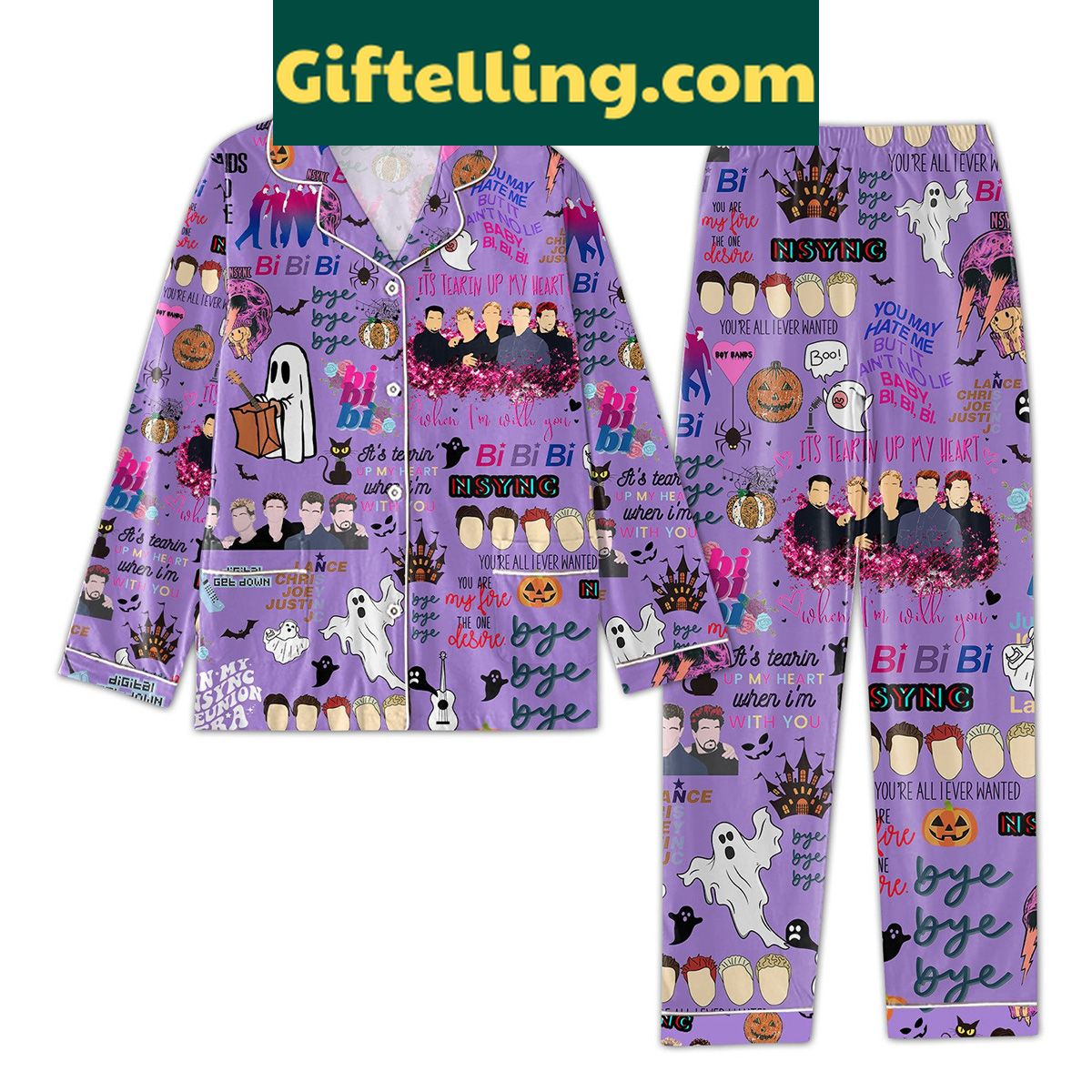 nsync-reunion-tour-pajamas-set-its-tearin-up-my-heart-2 NSYNC Reunion Tour It's Tearin' Up My Heart Pajamas Set