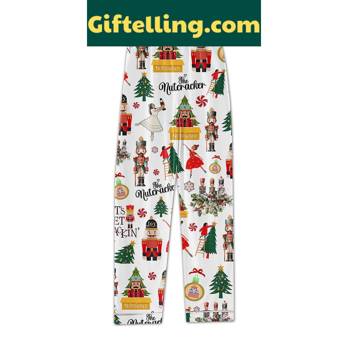 nutcracker-nuts-about-christmas-polyester-pajamas-set-for-family-holiday-fun-3 Nutcracker Nuts About Christmas Polyester Pajamas Set