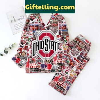 Ohio State Buckeyes Proud Polyester Pajamas Set
