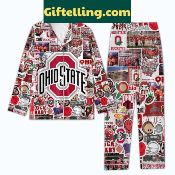 Ohio State Buckeyes Proud Polyester Pajamas Set