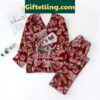 Oklahoma Sooners red polyester pajamas set