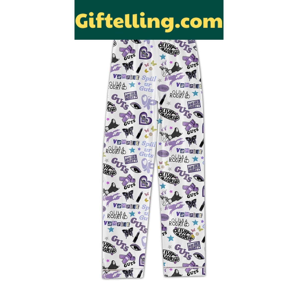 olivia-rodrigo-guts-fan-polyester-pajamas-set-for-ladies-4 Olivia Rodrigo Guts Fan Polyester product image showing design and team colors
