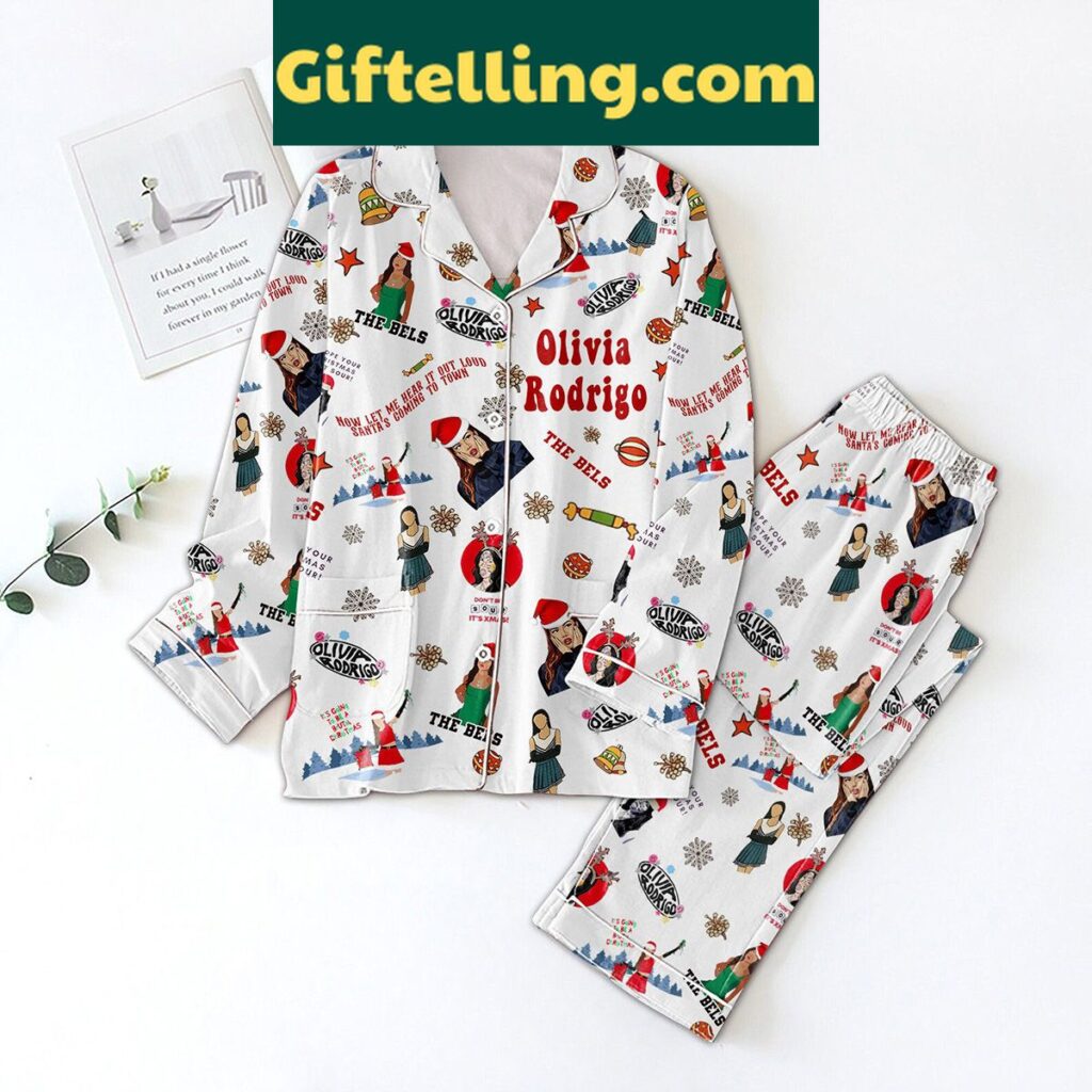Olivia Rodrigo Christmas Pajamas Set with fun design