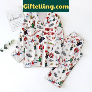 Olivia Rodrigo Christmas Pajamas Set with fun design