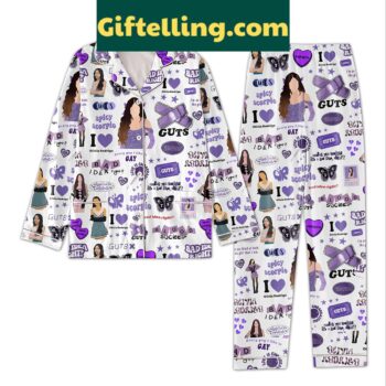 Olivia Rodrigo Seeing You Tonight It's A Bad Idea Right 2-piece Pajamas Set