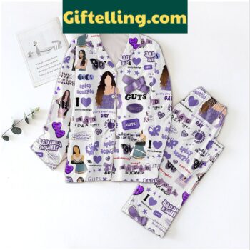 Olivia Rodrigo Seeing You Tonight It's A Bad Idea Right 2-piece Pajamas Set