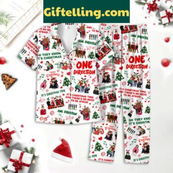 One Direction Christmas 2024 Polyester Pajamas Set