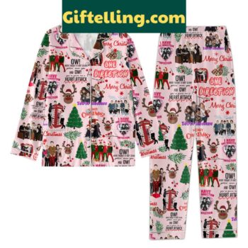 One Direction Merry Christmas 2024 Polyester Pajama Set