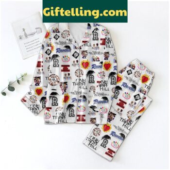 One Tree Hill themed polyester pajamas set with unique design and phrase