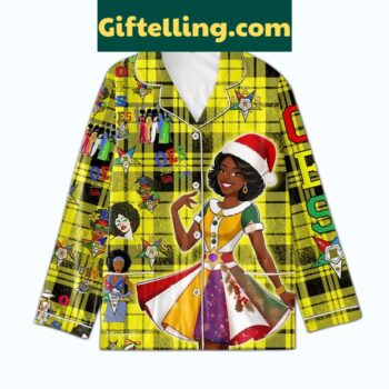 Order of the Eastern Star OES Christmas Polyester Pajamas Set