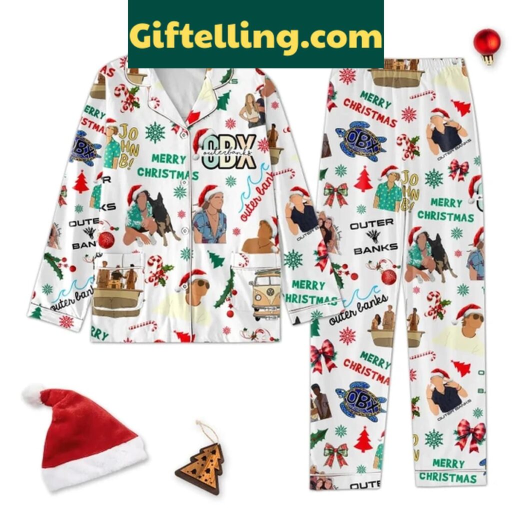 Outer Banks Merry Christmas Polyester Pajamas Set