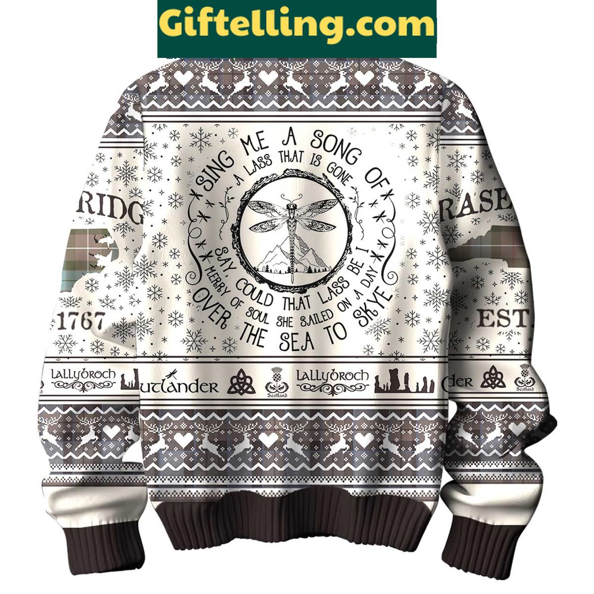 Outlander Sing Me A Song Of A Lass That Is Gone Ugly Sweater Outlander Sing Me A Song Of A Lass That Is Gone Ugly Sweater